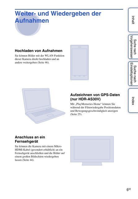 Sony HDR-AS30VD - HDR-AS30VD Guide pratique Allemand