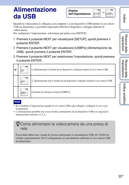 Sony HDR-AS30VD - HDR-AS30VD Guide pratique Italien