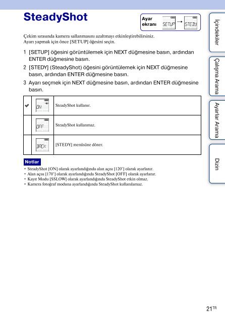 Sony HDR-AS30VD - HDR-AS30VD Guide pratique Turc