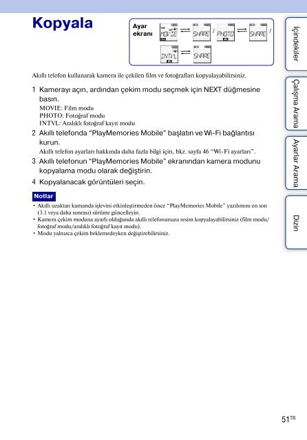 Sony HDR-AS30VD - HDR-AS30VD Guide pratique Turc