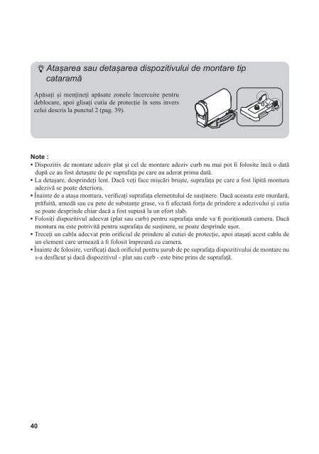 Sony HDR-AS30VD - HDR-AS30VD Guide pratique Roumain