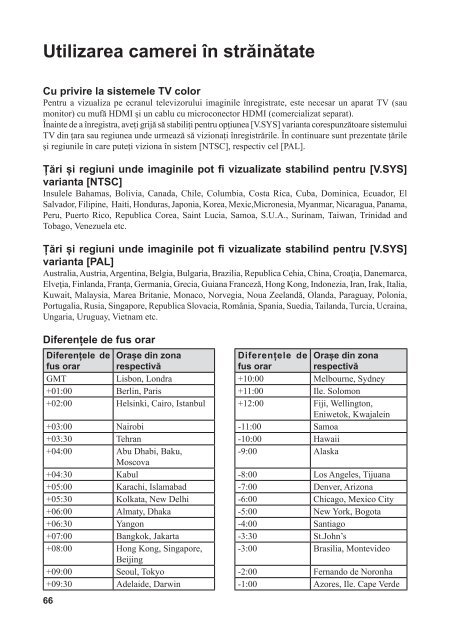 Sony HDR-AS30VD - HDR-AS30VD Guide pratique Roumain