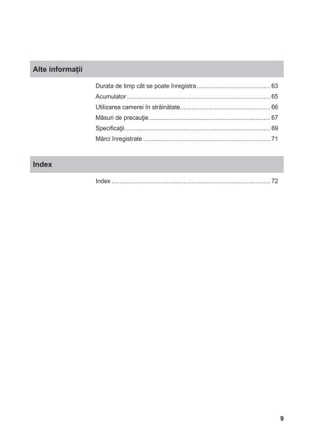 Sony HDR-AS30VD - HDR-AS30VD Guide pratique Roumain