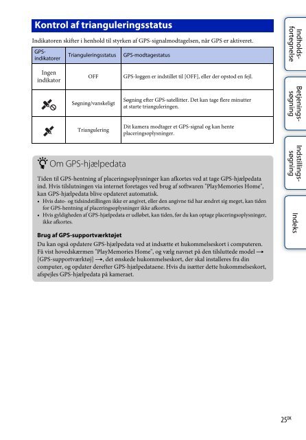 Sony HDR-AS30VD - HDR-AS30VD Guide pratique Danois