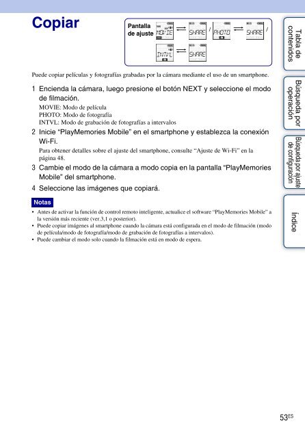 Sony HDR-AS30VD - HDR-AS30VD Guide pratique Espagnol