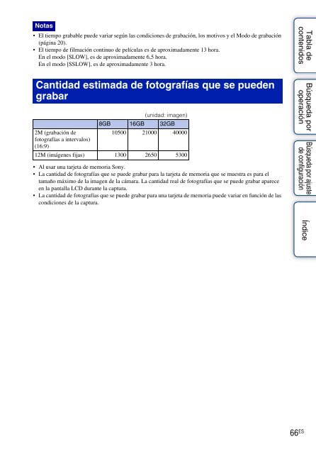 Sony HDR-AS30VD - HDR-AS30VD Guide pratique Espagnol