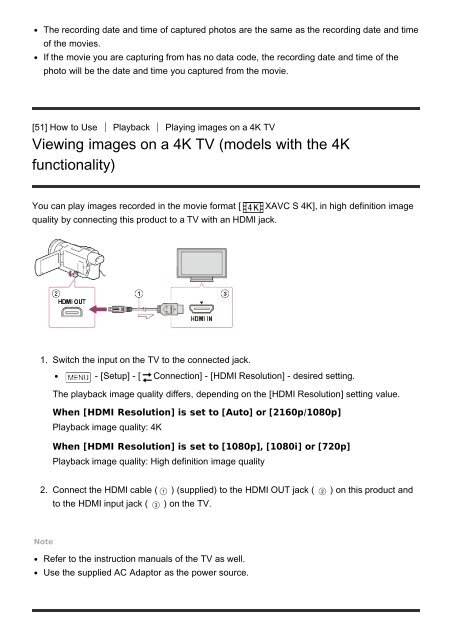 Sony HDR-CX900E - HDR-CX900E Manuel d'aide (version imprimable) Anglais