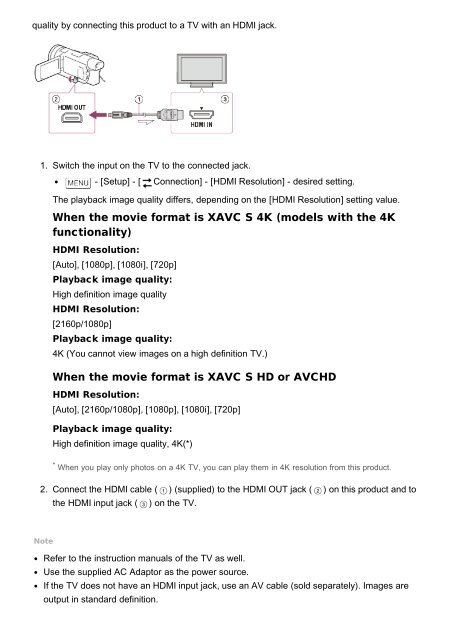 Sony HDR-CX900E - HDR-CX900E Manuel d'aide (version imprimable) Anglais