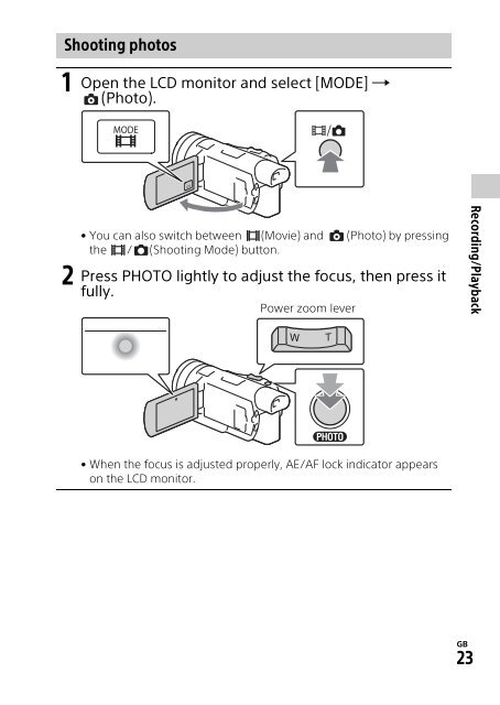 Sony HDR-CX900E - HDR-CX900E Mode d'emploi Anglais