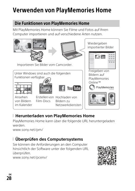 Sony HDR-CX900E - HDR-CX900E Mode d'emploi Allemand