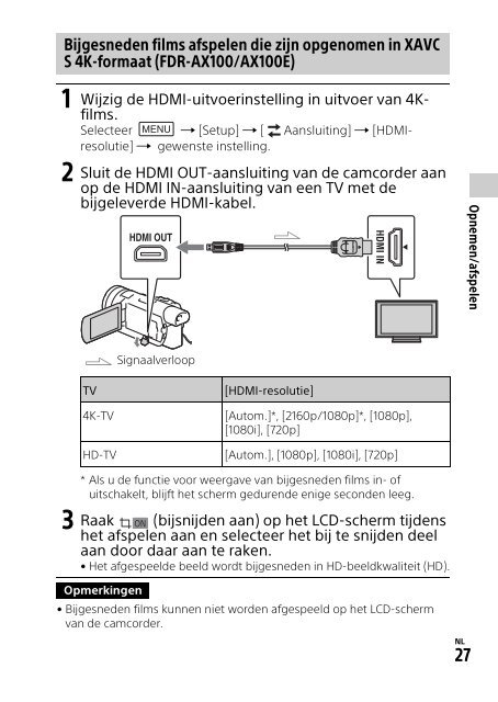 Sony HDR-CX900E - HDR-CX900E Mode d'emploi Allemand