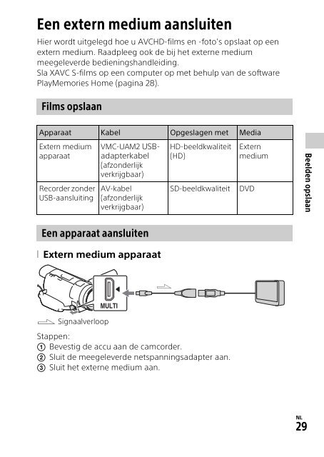 Sony HDR-CX900E - HDR-CX900E Mode d'emploi Allemand