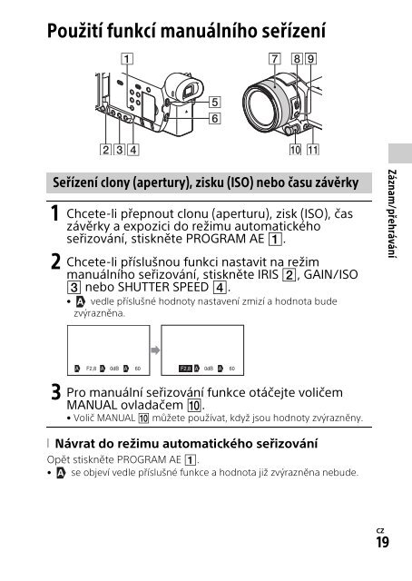 Sony HDR-CX900E - HDR-CX900E Mode d'emploi Tch&egrave;que