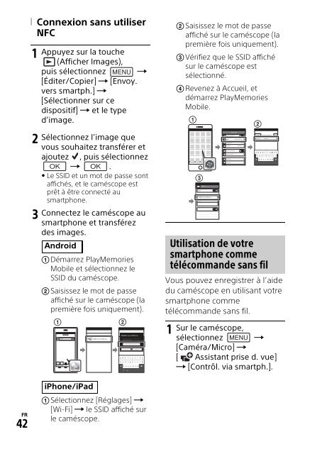 Sony HDR-CX900E - HDR-CX900E Mode d'emploi Fran&ccedil;ais