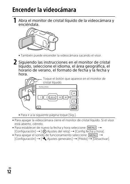 Sony HDR-CX900E - HDR-CX900E Mode d'emploi Espagnol