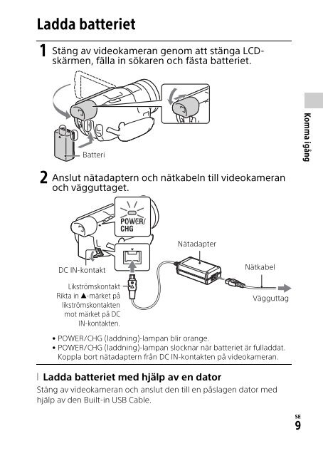 Sony HDR-CX900E - HDR-CX900E Mode d'emploi Danois