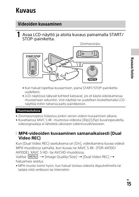 Sony HDR-CX900E - HDR-CX900E Mode d'emploi Danois