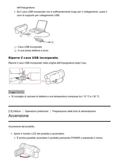 Sony HDR-CX900E - HDR-CX900E Manuel d'aide (version imprimable) Italien