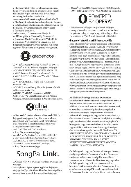 Sony UHP-H1 - UHP-H1 Consignes d&rsquo;utilisation Hongrois