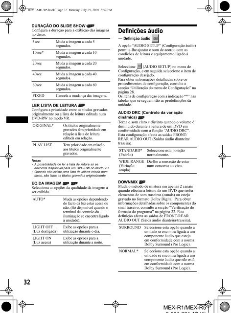 Sony MEX-R1 - MEX-R1 Mode d'emploi Grec