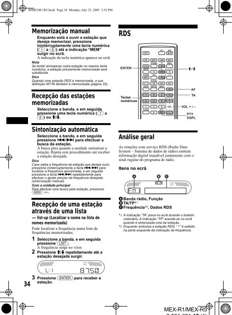 Sony MEX-R1 - MEX-R1 Mode d'emploi Grec