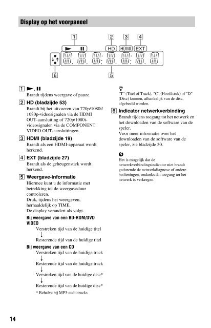 Sony BDP-S560 - BDP-S560 Consignes d&rsquo;utilisation N&eacute;erlandais