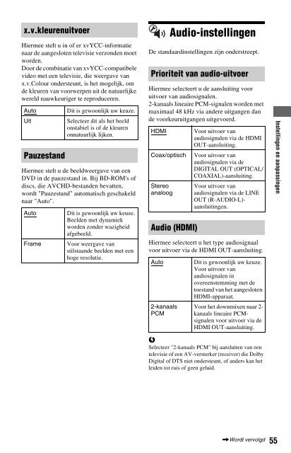 Sony BDP-S560 - BDP-S560 Consignes d&rsquo;utilisation N&eacute;erlandais