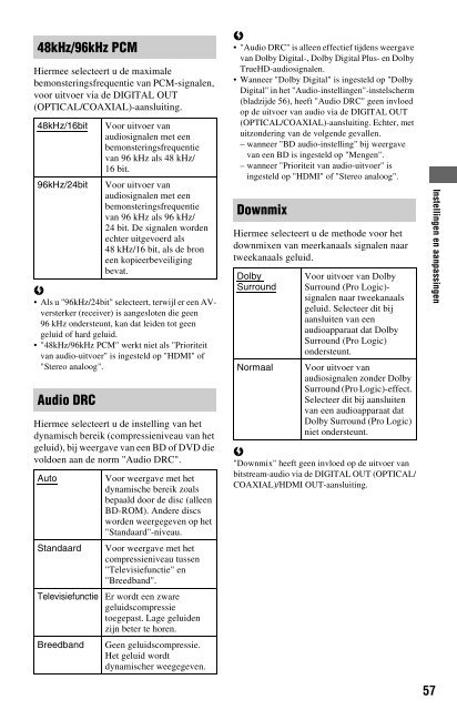 Sony BDP-S560 - BDP-S560 Consignes d&rsquo;utilisation N&eacute;erlandais