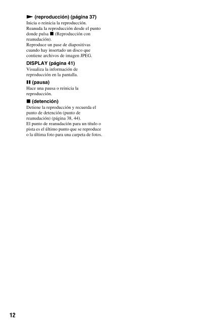 Sony BDP-S560 - BDP-S560 Consignes d&rsquo;utilisation Espagnol