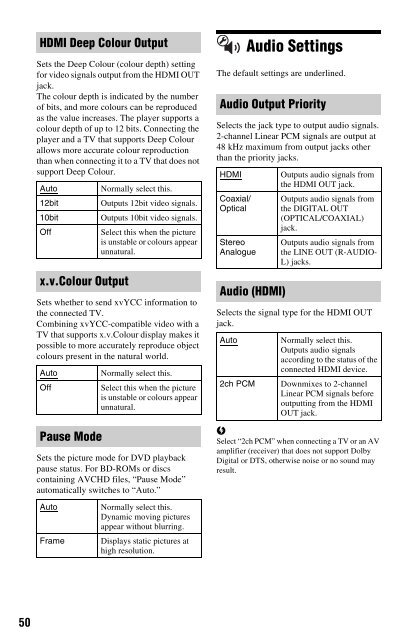 Sony BDP-S560 - BDP-S560 Consignes d&rsquo;utilisation Anglais