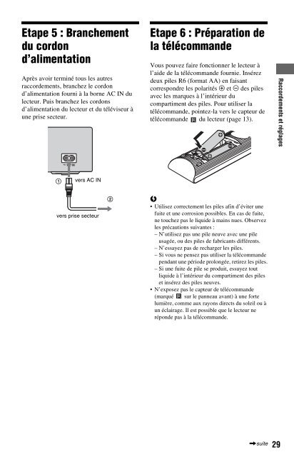 Sony BDP-S560 - BDP-S560 Consignes d&rsquo;utilisation Fran&ccedil;ais