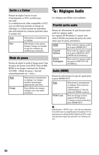 Sony BDP-S560 - BDP-S560 Consignes d&rsquo;utilisation Fran&ccedil;ais