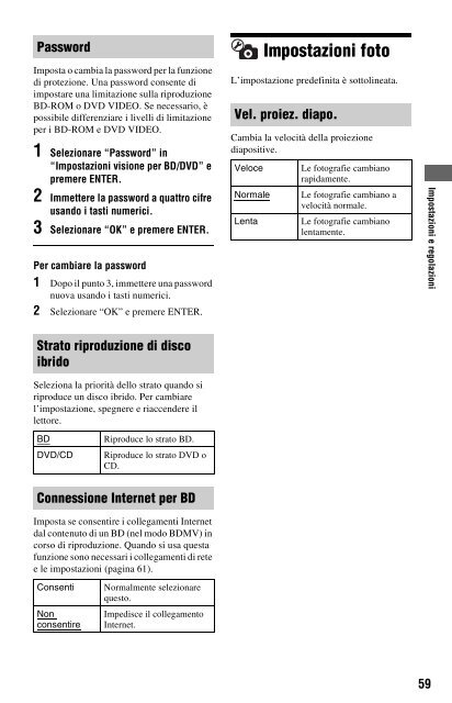 Sony BDP-S560 - BDP-S560 Consignes d&rsquo;utilisation Italien