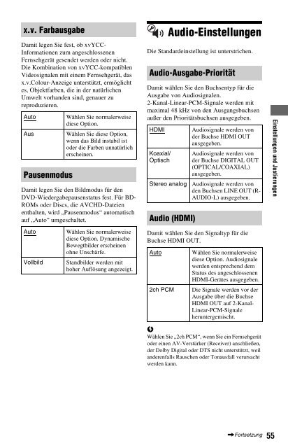 Sony BDP-S560 - BDP-S560 Consignes d&rsquo;utilisation Allemand