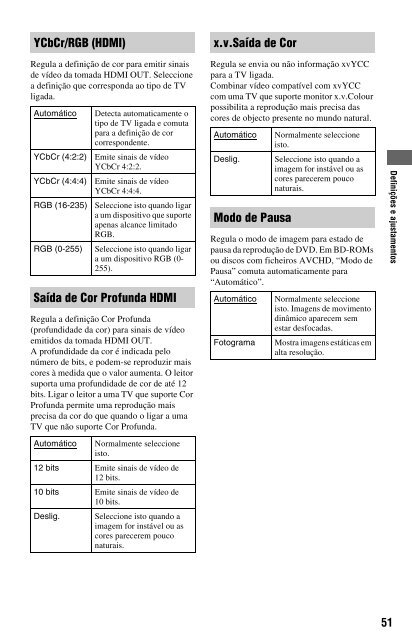 Sony BDP-S560 - BDP-S560 Consignes d&rsquo;utilisation Portugais