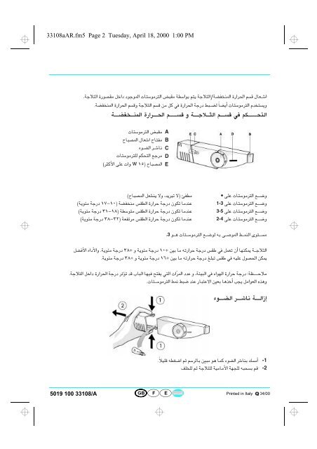 KitchenAid RD 47 - RD 47 AR (853963193000) Scheda programmi