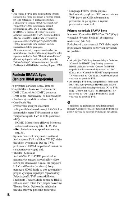 Sony BDP-S560 - BDP-S560 Consignes d&rsquo;utilisation Slovaque