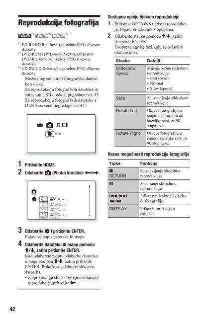 Sony BDP-S560 - BDP-S560 Mode d'emploi Croate