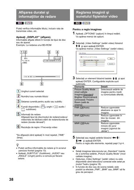 Sony BDP-S560 - BDP-S560 Mode d'emploi Roumain