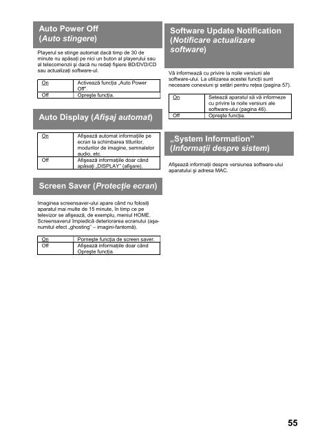 Sony BDP-S560 - BDP-S560 Mode d'emploi Roumain