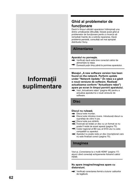 Sony BDP-S560 - BDP-S560 Mode d'emploi Roumain