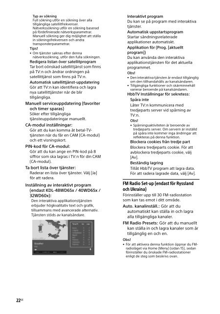 Sony KDL-48WD650 - KDL-48WD650 Mode d'emploi Danois