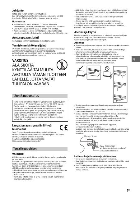 Sony KDL-48WD650 - KDL-48WD650 Mode d'emploi Danois