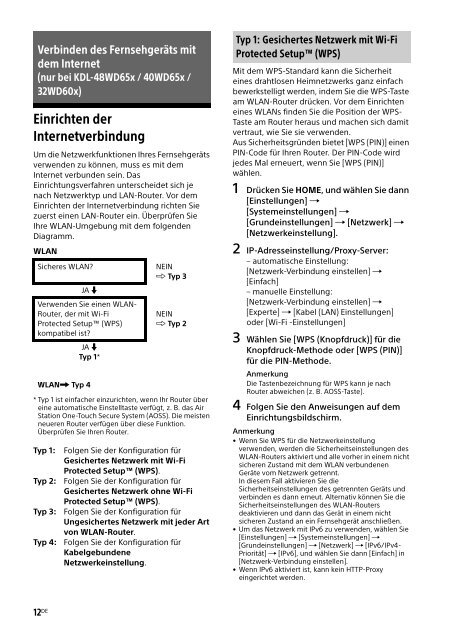 Sony KDL-48WD650 - KDL-48WD650 Mode d'emploi