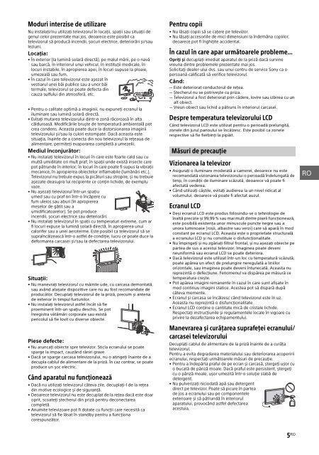 Sony KDL-48WD650 - KDL-48WD650 Mode d'emploi Roumain