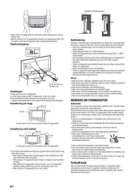 Sony KDL-48WD650 - KDL-48WD650 Mode d'emploi Su&eacute;dois