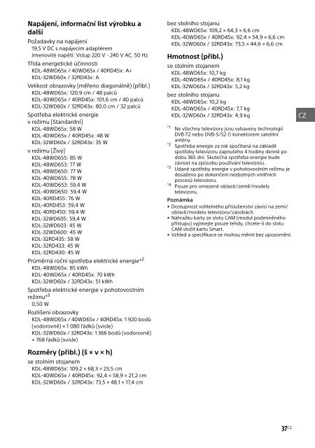 Sony KDL-48WD650 - KDL-48WD650 Mode d'emploi Grec