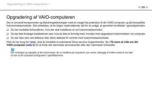 Sony VPCF13S1R - VPCF13S1R Mode d'emploi Danois