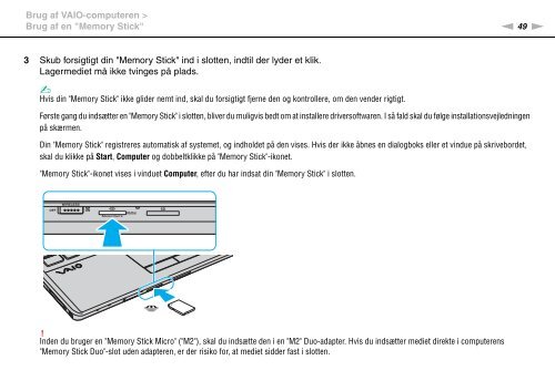 Sony VPCF13S1R - VPCF13S1R Mode d'emploi Danois