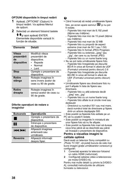 Sony BDP-S350 - BDP-S350 Mode d'emploi Roumain